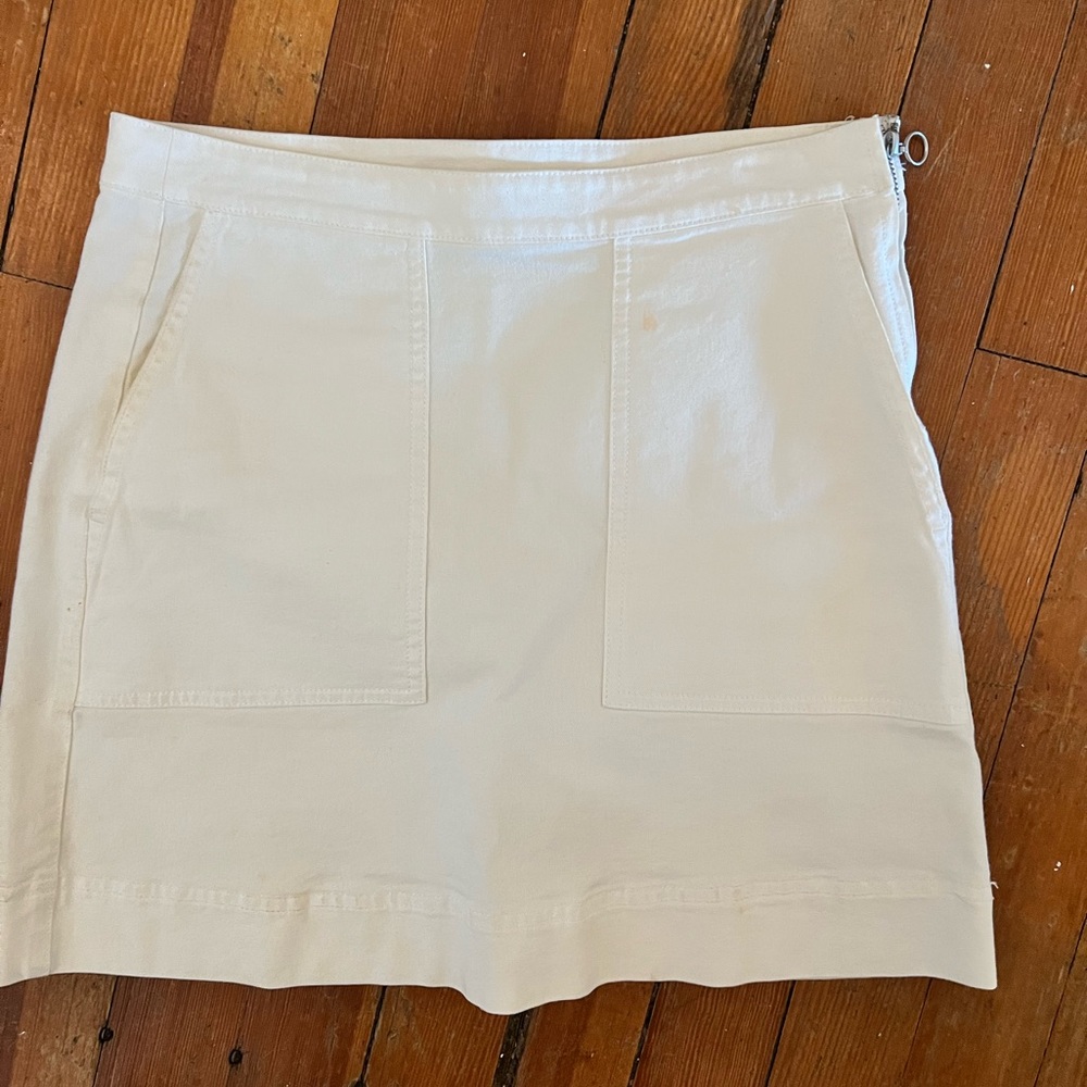 Alex hill white denim skirt size 4
